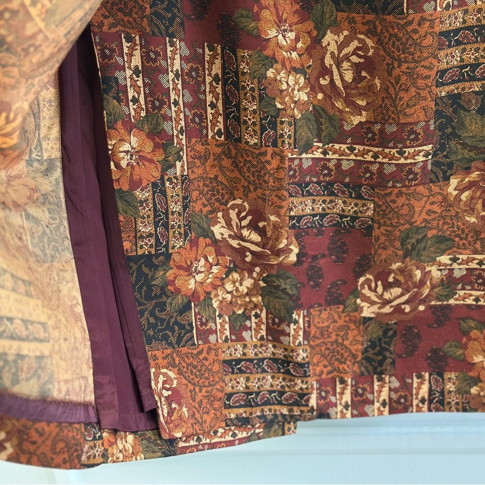 Talbots Multicolor Patchwork Maxi Skirt - image 4